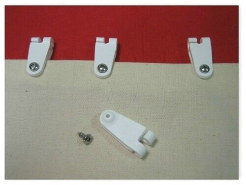 4 x Laufhaken mit Edelstahlschraube für Sonnensegel für 2-2,5 mm Stahlseil (Seilspannmarkise Leichtlaufhaken) - 2