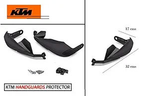 Aow Attractive Offer World Bike Hand Guard Protector Universal for All KTM Models (Pack of 2) Black Colour B-105