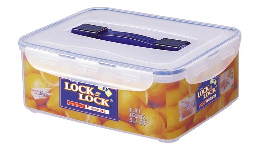 Lock & Lock HPL880 Multifunktionsbox 4,8l mit Ablaufgitter und Griff