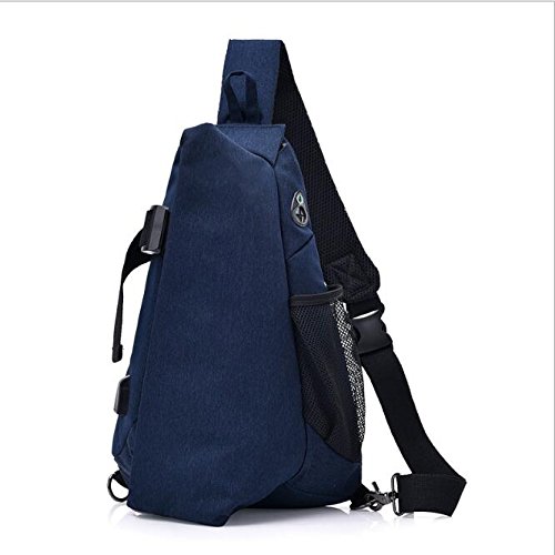 Preisvergleich Produktbild FHGJ Schultertasche Männer Tennis Rucksack Große Kapazität Tasche Lässige Schulter Messenger Bag,Blue