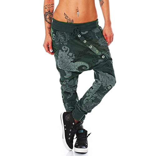 Preisvergleich Produktbild WINWINTOM SALE Damen Hosen Strech Hosen Streetwear Pants Schlabberhose Hosen Jogginghose Trainingshose Sporthose Frauen Gamaschen Eignungs Jogginghose Damenmode Drucken Baggy Loose Hosen Sporthosen