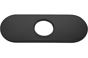 Yuanchu 35mm Lochkappen Abdeckplatte, 304 Edelstahl Wasserhahn Platte Rosette Vertuschen Hässlichkeit Abdeckplatte Anti Flecken Befestigung Badezimmer Küchenspüle Duscharmatur Rohrabdeckung(Backlack)