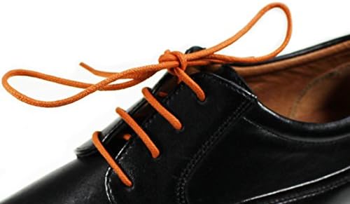 Waxed colored Shoelaces | High-quality round and colourful | 100% Cotton | Tear-resistant waxed bootlaces for leather shoes | 80cm Length Ø 2.5cm | Set of 3 pairs