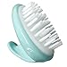 Fypo Shampoo Brush Scalp Massaging Head Massager Comb Shower Massage Cleaning Clean Hair Brush ( Green )
