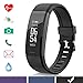 Produktbild Arteesol Fitness-Tracker mit Herzfrequenz-Monitor, wasserdicht, Aktivitätstracker, Bluetooth, Schrittzähler, Armband für Herren, Frauen und Kinder, Schwarz