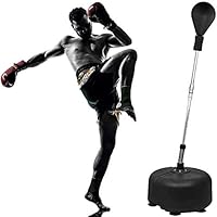 U`King Punchingball mit Stand Independent Boxing Ball Speed Punch mit Einstellbarer Höhe Freistehend - für Mixed Martial…