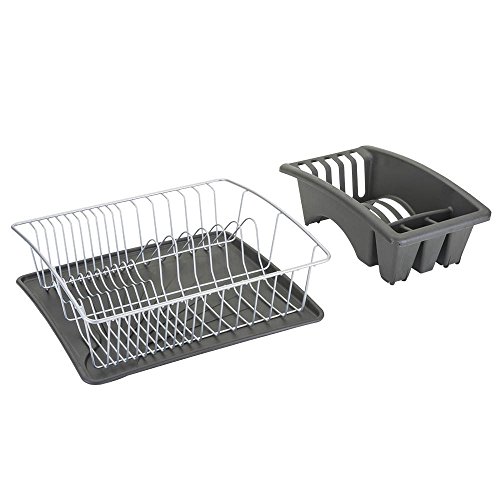 Metaltex 325026068 Spülkorb 35 x 30 cm mit Bestecksammler und Abtropfschale Aquatex plus Polytherm - 3