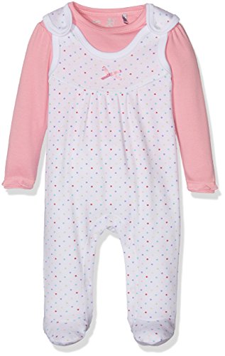 natubini Baby-Mädchen Strampler mit Langarmshirt Bio-Baumwolle