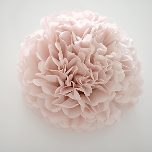 decopompoms dustky Pink Seidenpapier Pompon 37cm rose - 2