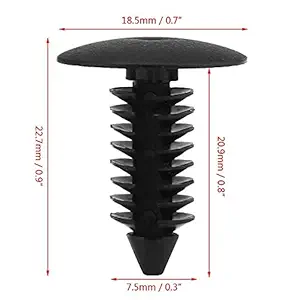 Door Trim Clip, Universal Plastic Car Door Fastener Bumper Clip Rivets Car Retainer Push Fastener Fender Clips Replacement for Trim Panel Clips (20)