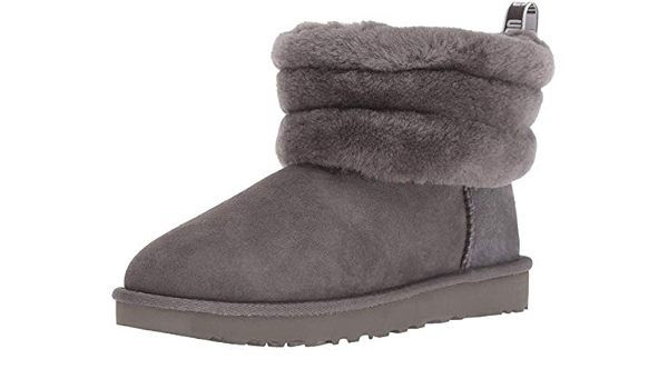 classic mini fluffy quilted boot