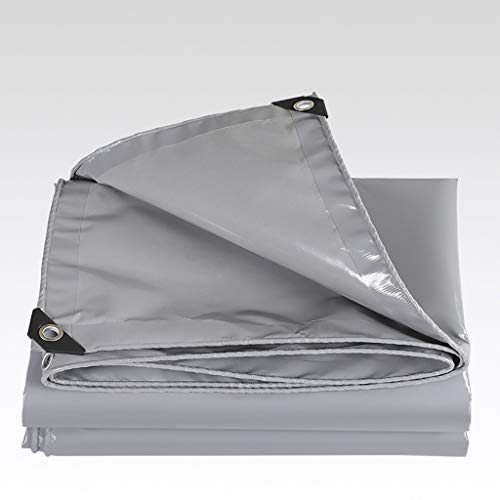 Garden Ting Lona de PVC Lona de protección Solar, Lona para sombrilla de Exterior Gris Lona de Lona de despegue Push-Pull (Size : 4 * 5m)