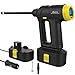 Produktbild Auto Luftpumpe Kompressor, Kabelloser Elektrische Luftkompressor mit 2000mAh Akku, 12V/120PSI Tragbare Kompressoren mit LED Notlicht und Digital Manometer, Adapter für Auto, Motorrad, Fahrrad, Bälle