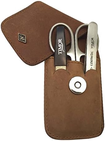 Brown/Silver 3 Piece Manicure Set by Orton West