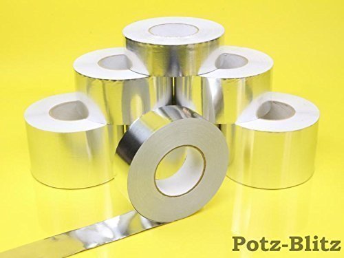 Preisvergleich Produktbild 100 Meter Reinaluminium - Klebeband - 75mm Breite