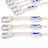 KIDUKU® 6er Set Schubladensicherung Kindersicherung Schubladenverriegelung Schranksicherung, Schrankschloss, Schubladenschloss, für Schubladen, Toilettendeckel, ohne Schrauben, wiederverwendbar - 2