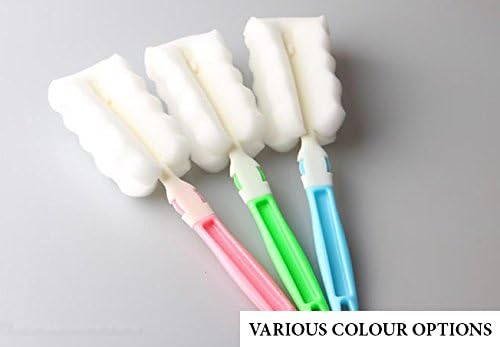 NEW Clip n' Clean! MyVigor Simple + Durable fBrush (Blue) Sponge Bottle Brush Cleaning Brush for Cups, Glass, All Size Bottles, Flasks, Wineglass, Baby Milk Bottle Teats Brush, Glass Mug and More.. Convenient Practical Multi-purpose kitchen THICK Sponge Brush for Bottles tool ideal for bottles glass or surface cleaner. Clip n’ Clean for safe-easy and peace of mind. See Other Colours Bottle Brush Available and Just ADD to Basket.