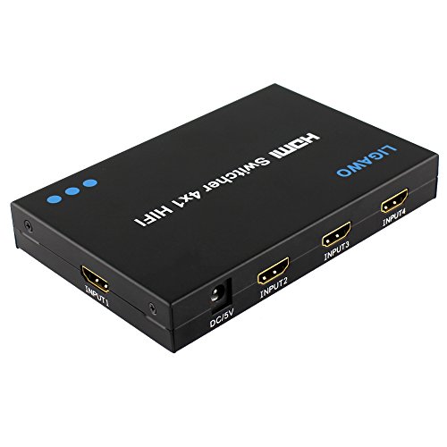 Ligawo ® HDMI Switch 4×1 3D mit SPDIF/ Toslink und 3,5mm Klinke Audio Ausgang - 2