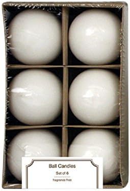 NO SCENT BALL CANDLE 6PK by LANGLEY EMPIRE MfrPartNo 56154 by Langley Empire Candle