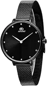ADAMO Aritocrat Black Dial Womens & Girls Watch 335NNM02