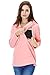 Bearsland Women's Winter Sporty Hoodie Breastfeeding Nursing Top Pink UK Size 14-16