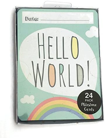 Baby Shower~Milestone cards~24 pk~24 pcs~Birthday~christening~pastel~