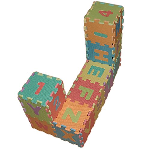 86tlg Spielmatte Kinderteppich Puzzlematte Spielteppich Schaumstoffmatte Matte in Größe 180x180cm - 4