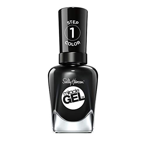 Sally Hansen Smalto Unghie Miracle Gel, Smalto Gel Senza Lampada UV, Effetto Manicure Professionale, 460 Blacky O