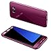 Produktbild Y56 handyhülle handyhüllen Hüllen Cases Für Samsung Galaxy 7 Schlanke Full Body Hybrid Hard Case Hülle + 9H gehärtetes Glas für Samsung Galaxy 7 (Violett)
