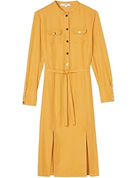 FIND Damen Midi-Kleid mit Hemd-Design