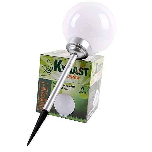 Solarleuchten-Set Kugeln zum Stecken Garten Outdoor 3 Stück in unterschiedlichen Größen - 3