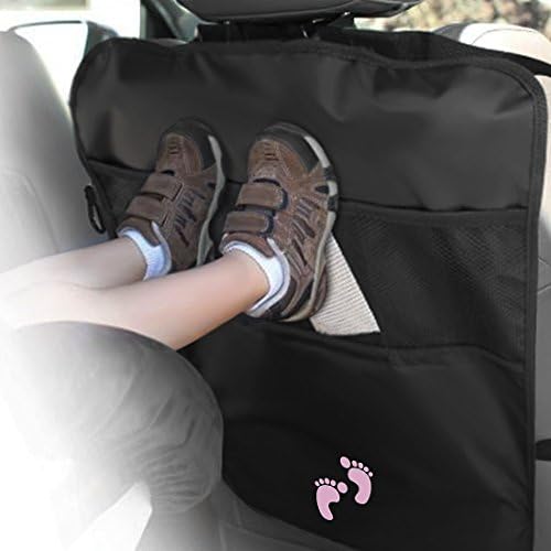 [Set of 2] Kick Mats Back Seat Protector, Wrcibo Kick Mat Organizer Kick Mat Pocket Kick Mats Car Protector Organizer Pockets Covers for Car Seats-Footprint