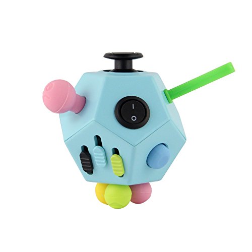 Stress Cube 12 Sides Like Fidget cube - Gadget Toy to combat stress, A Fidget, Perfect for the nervous Finger Distraction as Kickstarter prime- Comparable to The Original