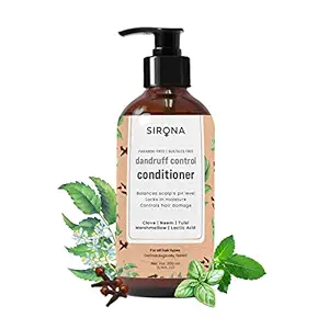 Sirona Marshmallow & Clove Anti Dandruff Conditioner, with Neem & Tulsi for Men & Women - 200 ml | Paraben Free & SLS Free | Dermatologically Tested
