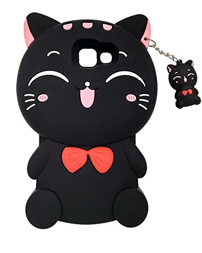Samsung Galaxy A5 2016 A510 Funda BENKER Im genes de Dibujos Animados en 3D de Alta Calidad de Silicona Carcasa de Telefono Gato Negro Pluma Capacitiva Cristal Templado Samsung Galaxy A5 2016 A510 Funda BENKER Im genes de Dibujos Animados en 3D de Alta Calidad de Silicona Carcasa de Telefono Gato Negro Pluma Capacitiva Cristal Templado