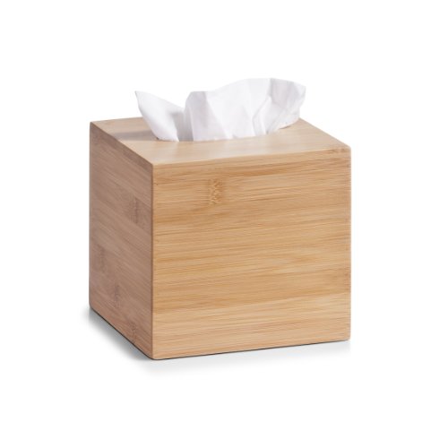 Preisvergleich Produktbild Zeller 25304 Kosmetiktücher-Box, Bamboo, L 14.8 x B 14.8 x H 14 cm