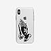 Produktbild licaso Apple iPhone X Handyhülle Smartphone Apple Case aus TPU mit Betende Hände Print Motiv Slim Design Transparent Cover Schutz Hülle Protector Soft Aufdruck Lustig Funny Druck