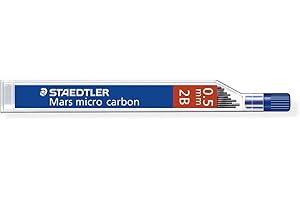 Staedtler - Mars Micro Carbon 250 - Etui 12 Mines Graphite 0,5 mm 2B