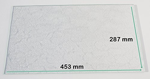 Khlschrank Einlegeboden / Glasplatte / Gemsefach  Strukturglas 4 mm dick  453 mm x 287 mm - Direkt vom Glasereifachbetrieb!!!