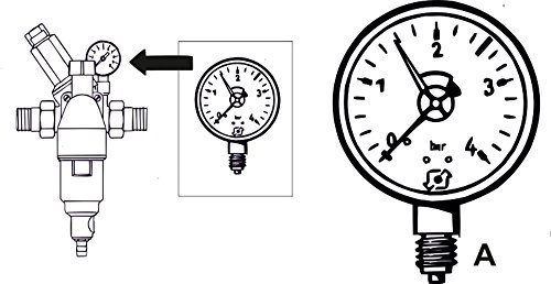 Cornat DMMU14 Manometer 1/4 Anschluss von unten - 2