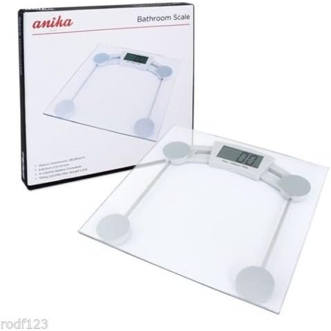 150kg Clear Glass Electronic LCD Digital Bathroom Weighing Body Scales
