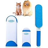 Pet Pinsel, Fell & Fusseln Haarentferner Roller mit selbstreinigendem entfernen Hund Cat Hair (blau)