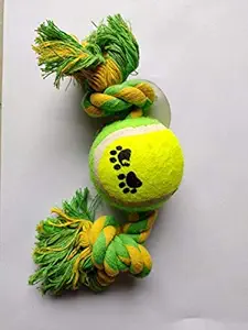 PSK Cotton Dog Rope Chew Toy, Puppy Teething Toy, 11 inches, Color May Vary