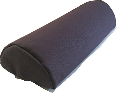 Insula Sana MASSAGE-EXPERT Half Roll Positioning Roll Neck Rollle Artificial Leather Cover 40 x 15 x 7.5 cm, Purple)