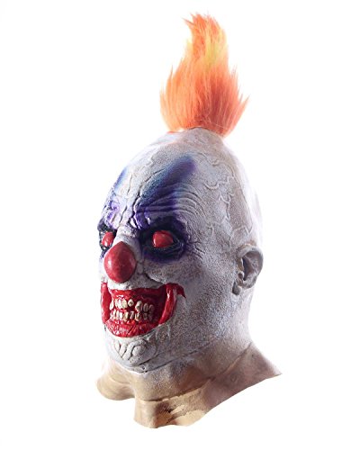 Horror Clown Maske Gruselige Clown Maske Halloween Horrormaske Fasching Karneval Kostüm - 3