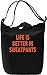 Produktbild Life IS Better In Sweatpants Slogan Leinwand Tagestasche Canvas Day Bag| 100% Premium Cotton Canvas| DTG Printing|