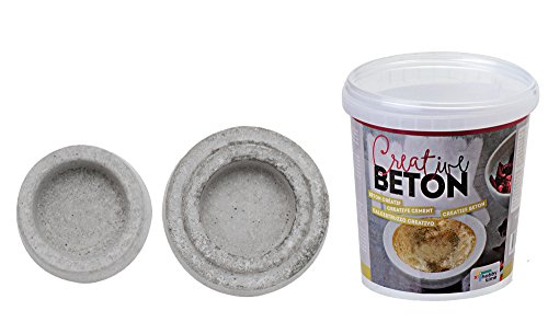 Gießform Komplettset Teelichthalter rund 6 & 7 cm mit Creativ Beton 1,5 kg