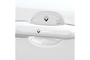CompraFun Film Protecteur pour Poignée de Porte de Voiture, 8 Pcs Universel Autocollant Voiture Transparent Autoadhésive pour Renault Poignée de Porte, Anti-Rayures