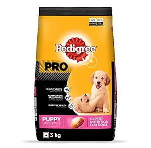 Pedigree PRO Expert Nutrition Large Breed Puppy (3-18 Months), Dry Dog Food, Chicken, 3kg Pack