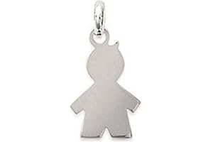 LES PLAISIRS DE STELLA Pendentif en Argent 925/000 - Petit Garçon - Bijoux Femme Homme Mixte Enfant Fille Garçon